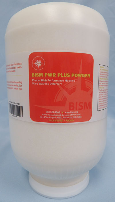 white jar with red label - BISM PWR PLUS POWDER